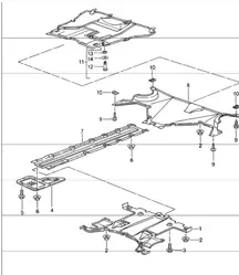 cache soubassement 993 1994-98