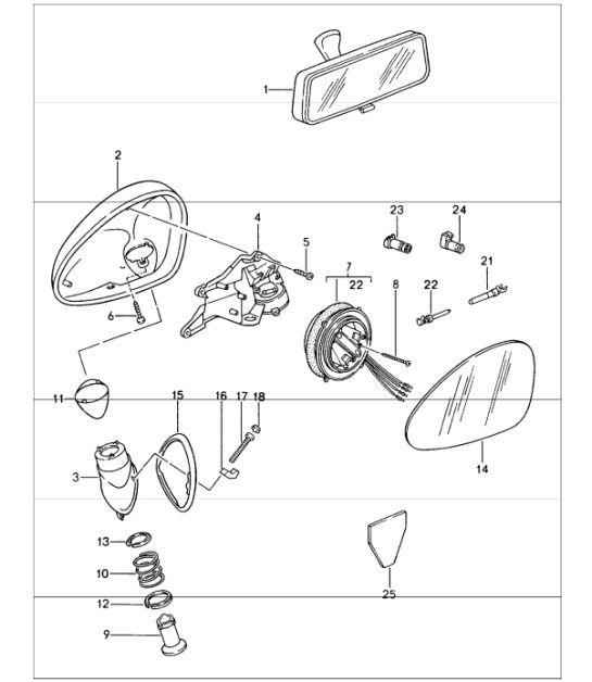 Diagram 809-10 Porsche 9J1.1 Taycan 4S 2020-24 