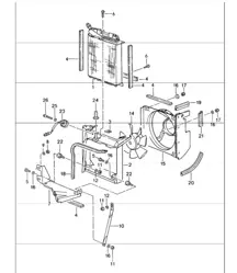 condenser blower front 993 1994-98