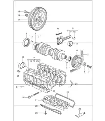 crankshaft 996 Carrera 2/4/4S M96.01/02/03/04 1998-05