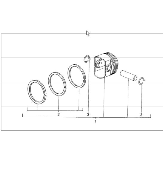 piston 996 CARRERA 2/4/4S  M96.01/02/03/04 1998-05