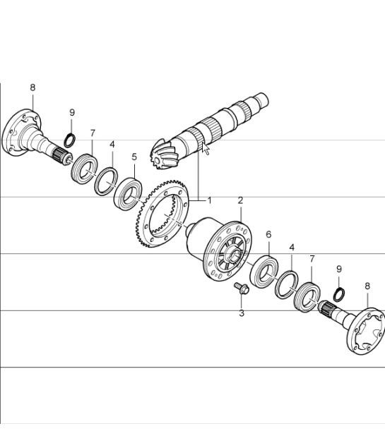 Diagram 305-02 Porsche 卡宴 S 4.5L V8 2003 年>> 传播