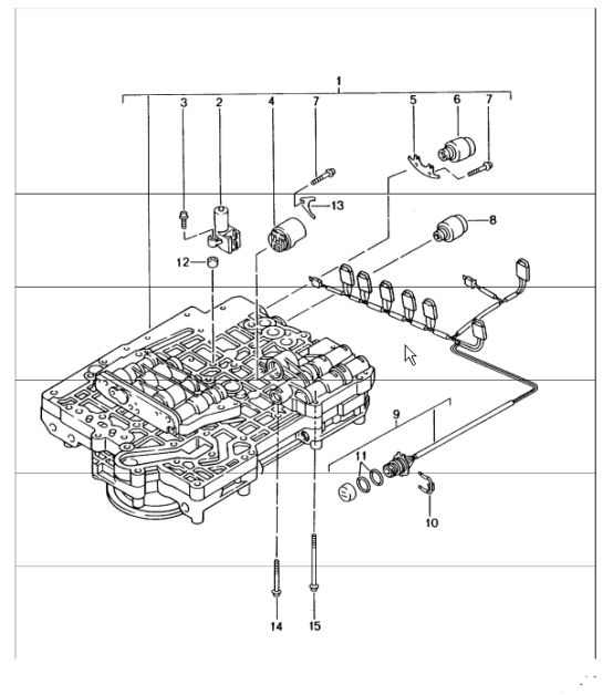 tiptronic switch unit, solenoid valve, pressure regulator 996 CARRERA 2/4 (M338/M339) A96.00/30  UPTO 2001