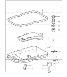 tiptronic oil filter, oil pan 996 CARRERA 2/4  (M338/M339)  A96.10/35  2002 ONWARDS
