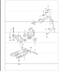 tiptronic transmission suspension, threaded, joint engine 996 CARRERA 2/4 (M338/M339)  A96.00/30  UPTO 2001