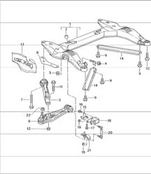 cross member wishbone 996 1998-05