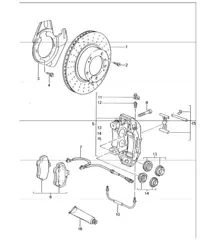 schijfrem vooras 996 1998-05