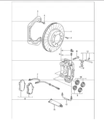 frein à disque essieu arrière 996 1998-05