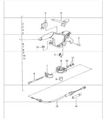 handbrake actuator 996 1998-05