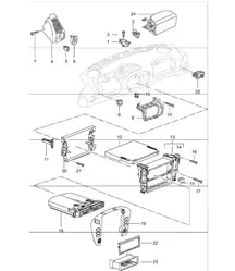 accessories dashboard trim 996 2002 ONWARDS