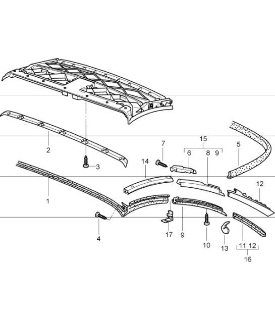 Diagram 811-09 Porsche Boxster 25 年款 718 4.0L PDK（400 马力）  车身