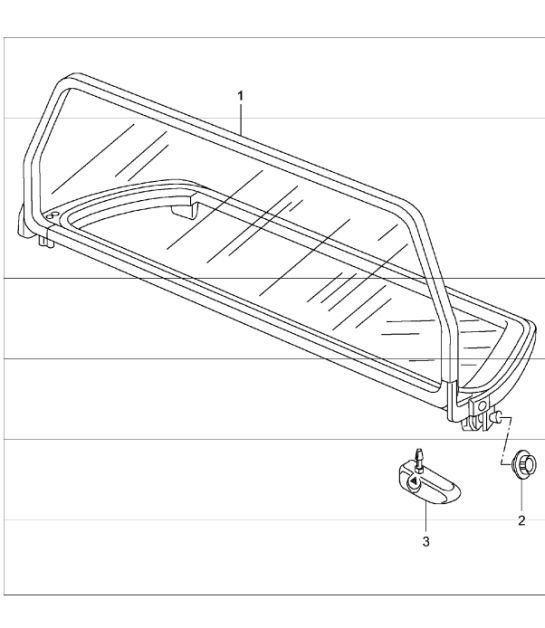 Diagram 811-14 Porsche Boxster 986 2.7L 1999-02 Karosserie