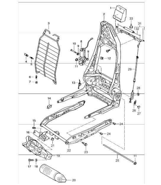 Diagram 817-15 Porsche Cayman S 3.4L 987C 2005-08 Body