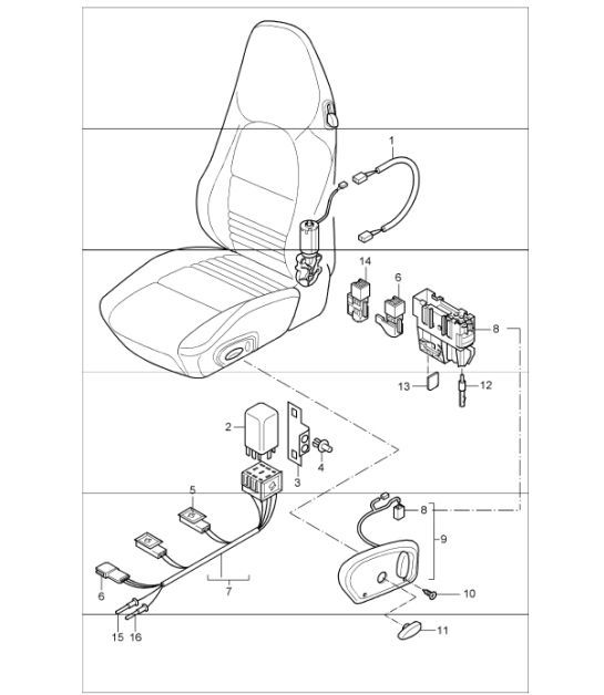 Diagram 817-60 Porsche Cayman 718C (982C) 2017>> Body