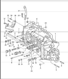 crankcase left 996 TURBO 2001-05