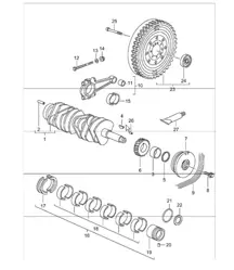 crankshaft 996 TURBO 2001-05
