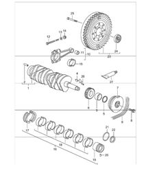 crankshaft 996 TURBO 2001-05