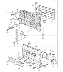 camshaft housing 996 TURBO 2001-05