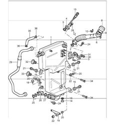 engine lubrication, oil tank 996 TURBO 2001-05