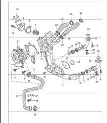 connection piece 996 TURBO 2001-05