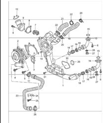 connection piece 996 TURBO 2001-05
