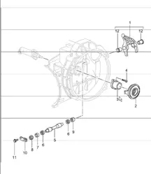 liberación del embrague, cilindro de operación del embrague 996 TURBO GT2 G96.88 2001-05