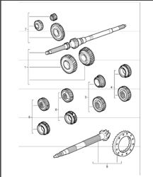 gear wheel sets 996 TURBo G96.50 2001-05