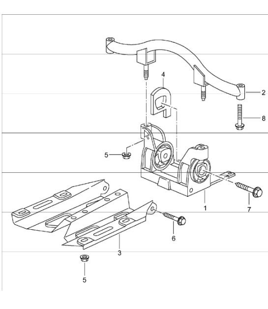 transmission suspension 996 GT2 G96.88 2001-05