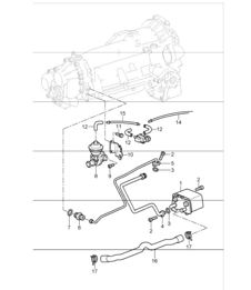 tiptronic atf cooler, atf lines 996 TURBO TIPTRONIC A96.50 2001-05