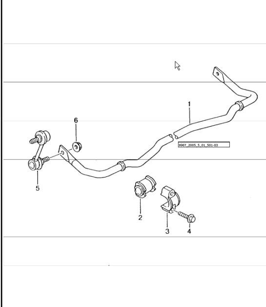 stabiliser 996 TURBO 2001-05