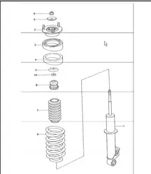 shock absorber coil spring 996 TURBO 2001-05