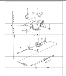 handbrake actuator 996 TURBO 2001-05