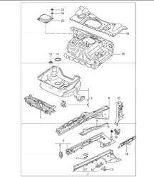 body front section single parts 996 TURBO 2001-05