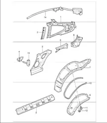 side section inner 996 TURBO 2001-05