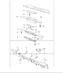 lining door sill 996 TURBO 2001-05