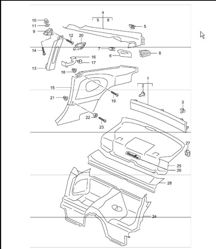linings rear 996 TURBO 2001-05