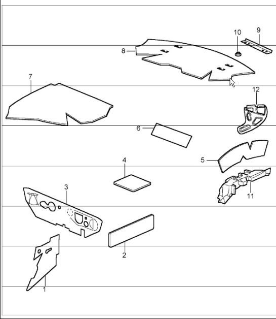Diagram 807-16 Porsche Cayman GTS 718 4.0L PDK (400 Bhp) Body