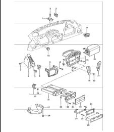 accessories dashboard trim 996 TURBO UPTO 2001