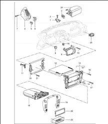 accessories dashboard trim 996 TURBO 2002 ONWARDS