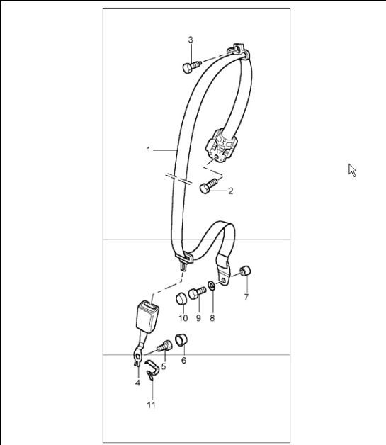 Diagram 812-05 Porsche Cayenne Turbo 4.5L 2003>> Carrocería