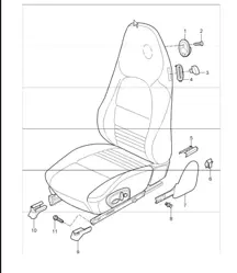 front seat 996 TURBO / GT2 2001-05
