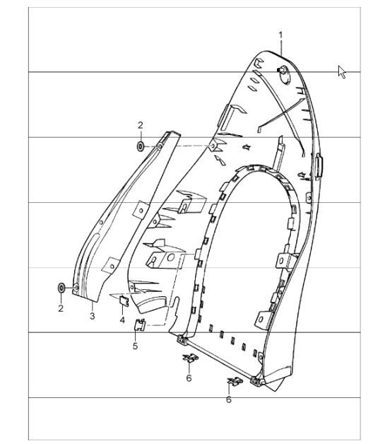 Diagram 817-10 Porsche 991.1 Turbo 3.8L (520bhp) 2014-16 Body