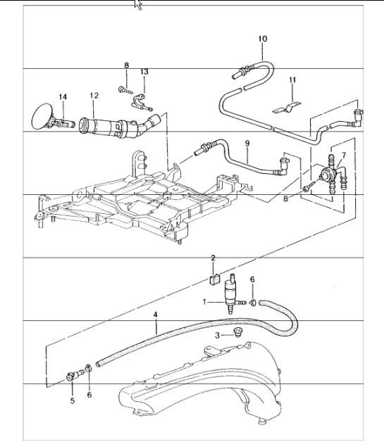 Diagram 904-20 Porsche Cayman 2.7L 987C 2006-08 Elektrische Ausrüstung
