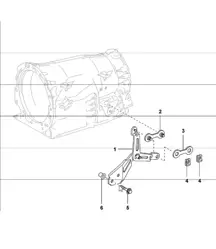 tiptronic selector lever for 997.1 CARRERA C2 A97.01 TIPTRONIC 2005-08 and 997.1 CARRERA C4 A97.31 TIPTRONIC 2006-08