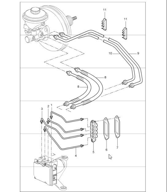 Diagram 604-06 Porsche 993（911）C2S 1994-97 车轮、制动器