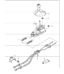transmission control, manual transmission I480 (6-speed)for  997.1 2005-08