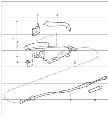 handbrake actuator 997.1 2005-08
