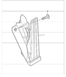 pedals accelerator control 997.1 2005-08