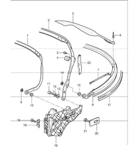 Diagram 811-06 Porsche 996 C2 3.4L 1997-08/01 Body