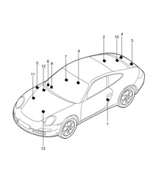 Signs / notices 997.2 Carrera 2009-12